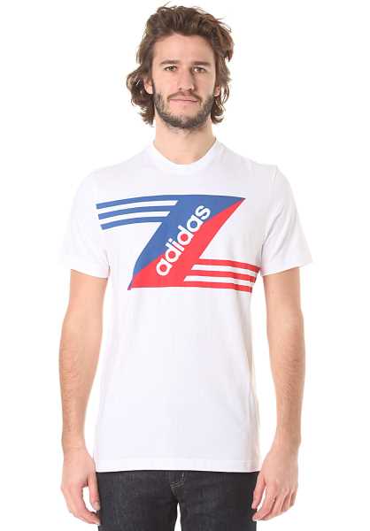 Adidas Linear Logo - Bianco Uomo Estate T-Shirts (Y2393)